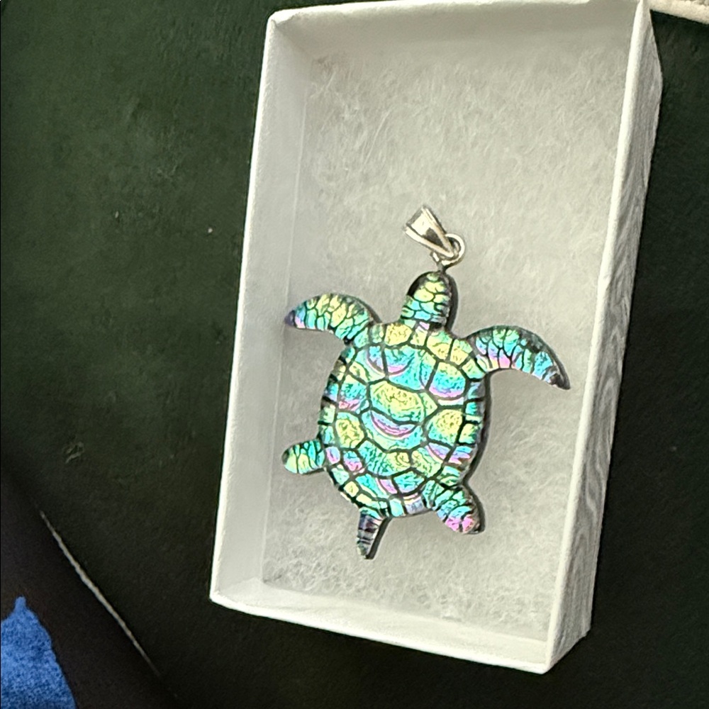 Colorful Turtle Pendant